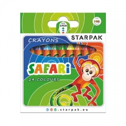 31796 - STARPAK Kredki 24kol świec Safari-5517
