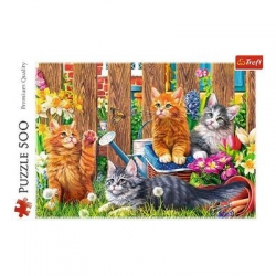 73180 Z.Puzzle 500el.TREFL Kotki w ogrodz37326-10202