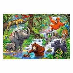 75906 Z.CAS Puzzle 40el maxi Jungle Animals 2-10865