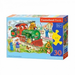 62034 Z.CAS Puzzle 30el Green Locomotive-13117