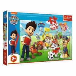 81544 Z.Puzzle 15el Trefl Maxi Zabawny Psi-16289