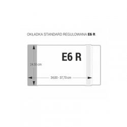 Okł.BIUR E6-245 reg a5 bezbarwna/935    