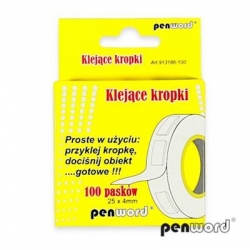 Kropki samoprzy POL paski a100 25x4mm   