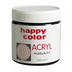 61656 Farba akrylowa Happy czarna 250ml-8113