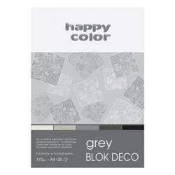 55011 Blok A4 170g GDD Deco Grey 5kol-9047